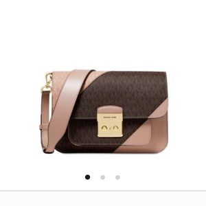 Michael Kors Sloan Editor Medium Pink & Brown Bag